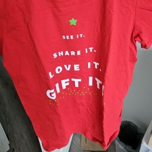 Red color unisex tshirt